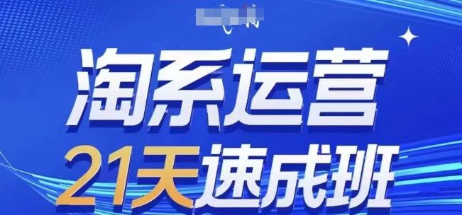 淘系运营21天速成班(更新24年5月)，0基础轻松搞定淘系运营，不做假把式_网创之家