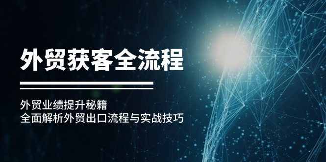 外贸获客全流程：外贸业绩提升秘籍：全面解析外贸出口流程与实战技巧_网创之家