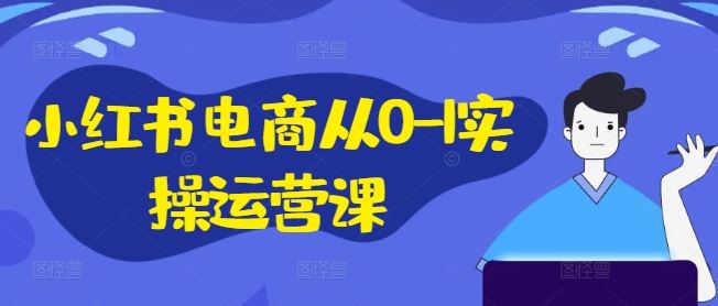 小红书电商从0-1实操运营课，小红书手机实操小红书/IP和私域课/小红书电商电脑实操板块等_网创之家