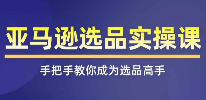 亚马逊选品实操课程，快速掌握亚马逊选品的技巧，覆盖亚马逊选品所有渠道_网创之家