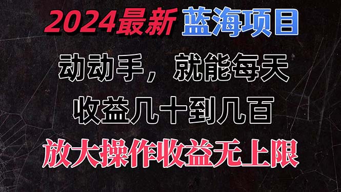 有手就行的2024全新蓝海项目，每天1小时收益几十到几百，可放大操作收…_网创之家