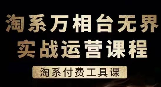 淘系万相台无界实战运营课，淘系付费工具课_网创之家