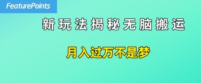 简单操作，每天50美元收入，搬运就是赚钱的秘诀【揭秘】_网创之家