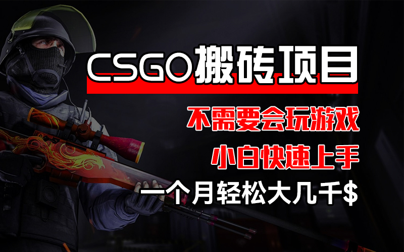 CSGO 装备搬砖项目，操作简单，不需要会玩游戏，小白也能快速上手，一…_网创之家