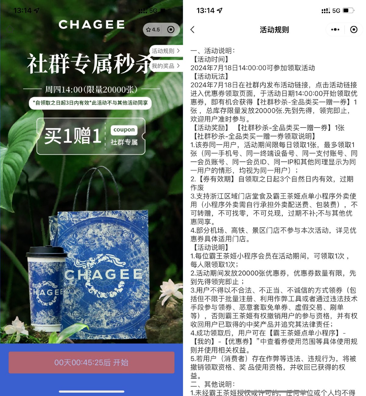 霸王茶姬浙江地区领买一送一券_网创之家