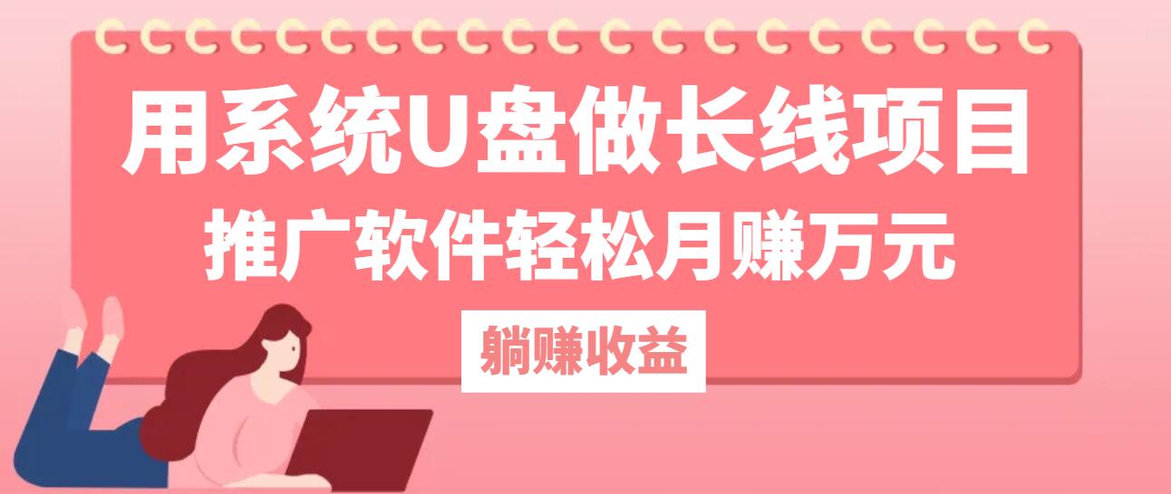 用系统U盘做长线项目，推广软件轻松月赚万元_网创之家