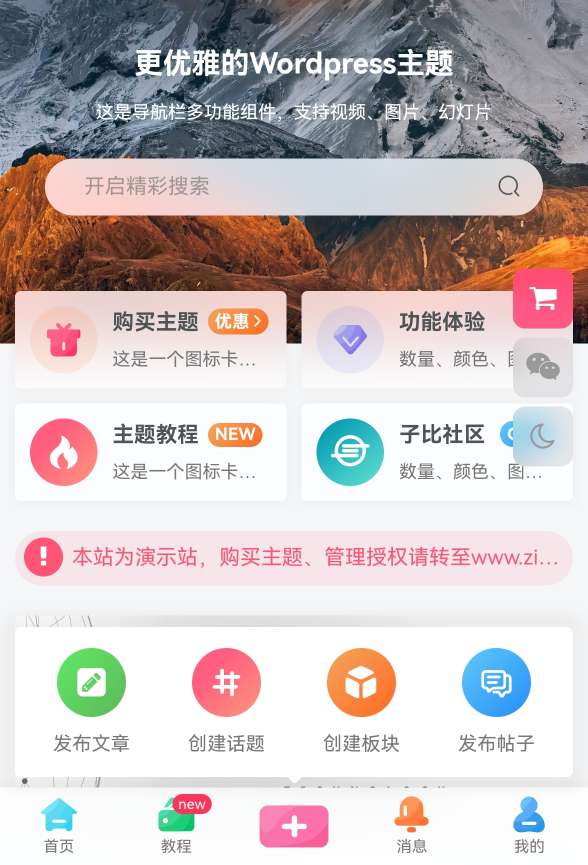 最新WordPress主题＋V6.9.2子比主题全套源码_网创之家