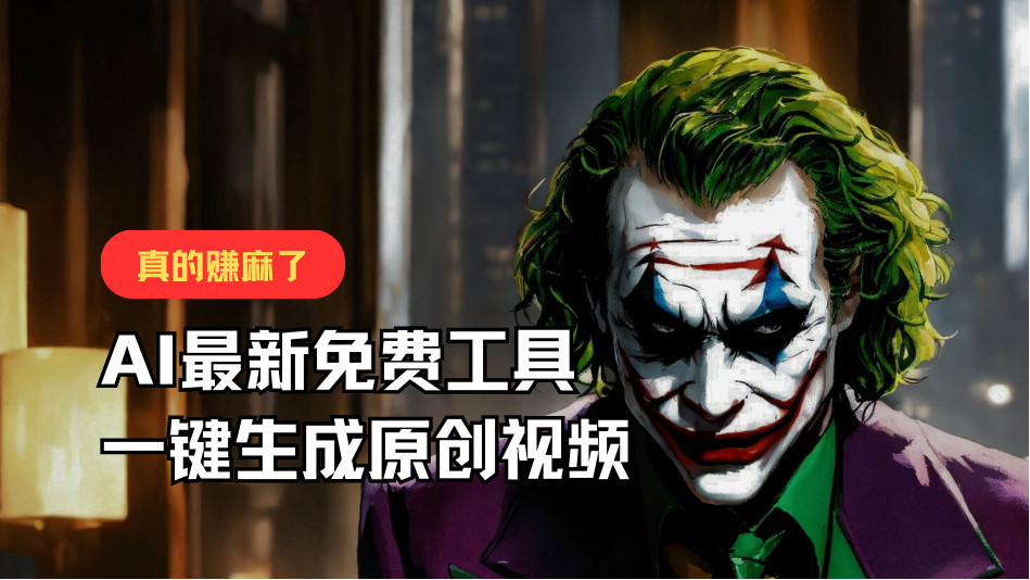 最新免费AI工具，一键生成原创视频，佛系搬运，轻松月入10000+！_网创之家